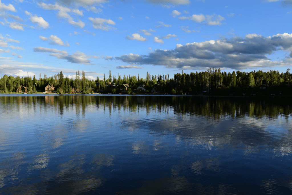 Grand lake in Colorado. 